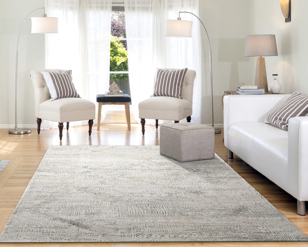 CW247925970 - Dynamic Rugs - CAPELLA - Grey Gold 7925-970 - 2' x 3.11'
