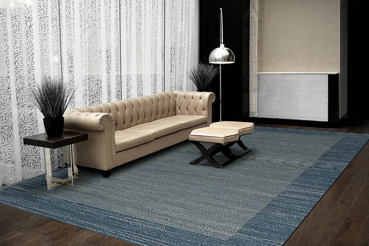 VX693587599 - Dynamic Rugs - SAVOY - Navy Multi 3587-599 - 5.3' x 7.7'