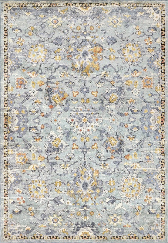 MB694092559 - Dynamic Rugs - MABEL - Aqua Multi 4092-559 - 5.2' x 7'