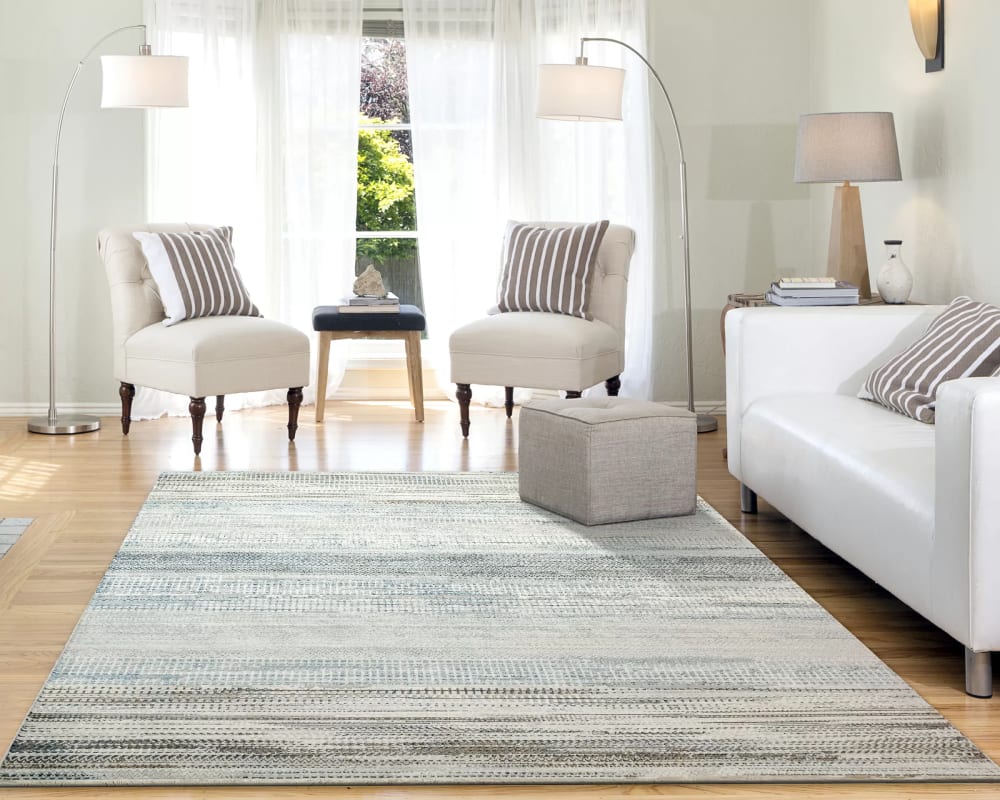 MZ698465995 - Dynamic Rugs - MOOD - Dark Grey Slate 8465-995 - 5.3' x 7.7'