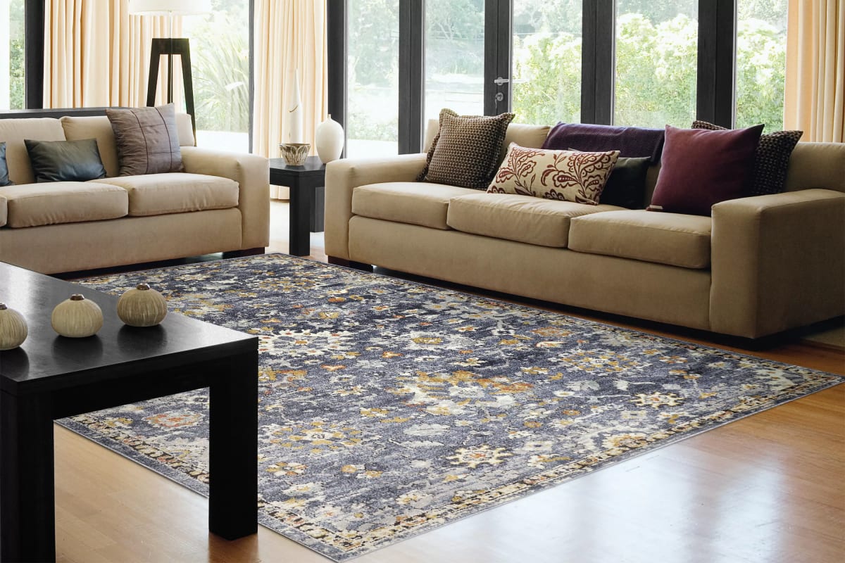 MABEL - Navy Multi 4092-599 - Dynamic Rugs - MABEL - Navy Multi 4092-599