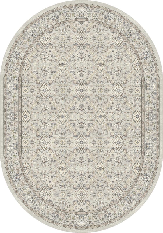 ANOV69572769295 - Dynamic Rugs - ANCIENT GARDEN - Cream Beige 57276-9295 - 5.3' x 7.7' Oval