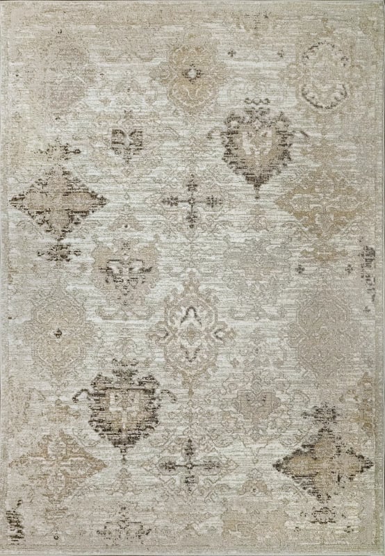 MM71061795060 - Dynamic Rugs - MOMENTUM - Ivory Grey Taupe 61795-060 - 6.7' x 9.6'