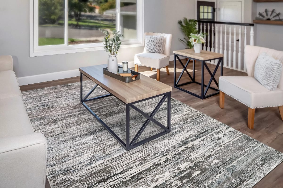 RILEY - Grey Beige Blue 6032-985 - Dynamic Rugs - RILEY - Grey Beige Blue 6032-985