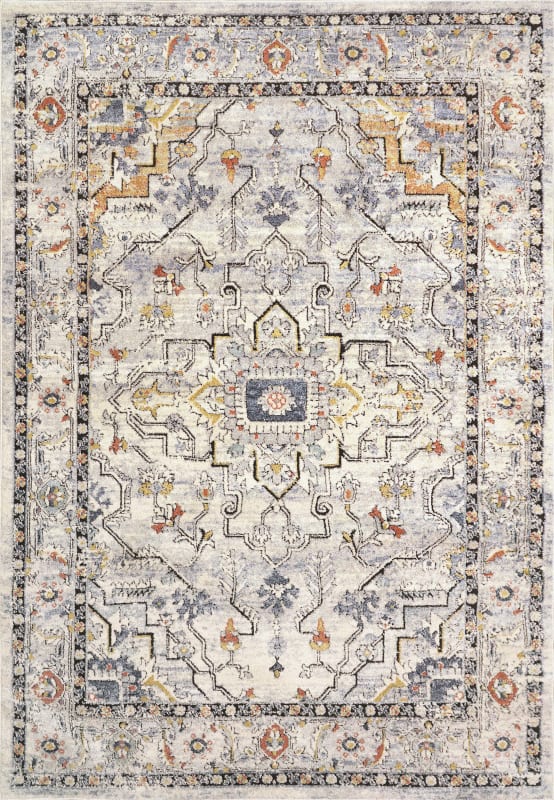 MB9124094159 - Dynamic Rugs - MABEL - Ivory Navy Multi 4094-159 - 7.1' x 10.6'