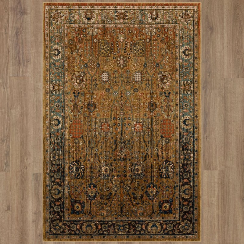 90668-80153-041065 - Karastan - Spice Market - Myanmar Tobacco - 3' 5" X 5' 5"