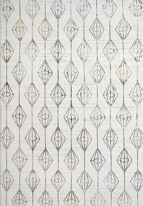 ZT696660958 - Dynamic Rugs - MERIT - Grey Blue Gold 6660-958 - 5.3' x 7.7'