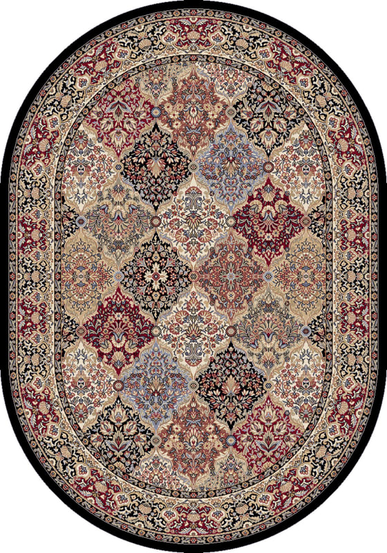 ANOV69570083233 - Dynamic Rugs - ANCIENT GARDEN - Multi 57008-3233 - 5.3' x 7.7' Oval