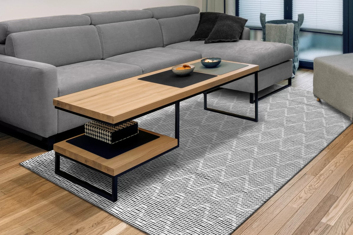 SL8107403190 - Dynamic Rugs - SOUL - Ivory Charcoal 7403-190 - 8' x 10'