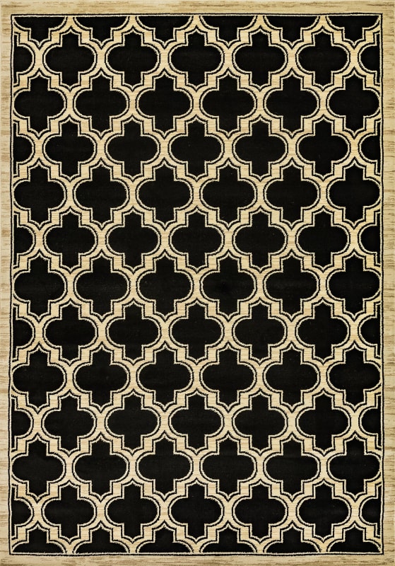YA242816090 - Dynamic Rugs - YAZD - Black 2816-090 - 2' x 3.6'