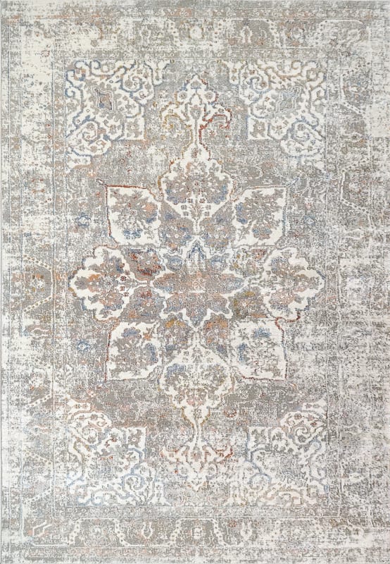 ZN698337950 - Dynamic Rugs - ZEN - Grey Blue 8337-950 - 5' x 7'