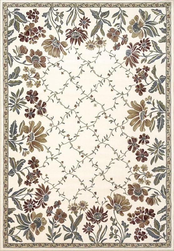 AN912570846464 - Dynamic Rugs - ANCIENT GARDEN - Ivory 57084-6464 - 7.1' x 10.1'