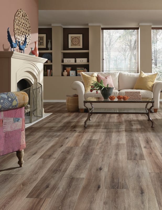 RST8-28101 Fairhaven Brushed Coffee - Mannington - Restoration Collection Wide Plank - Fairhaven Brushed Coffee