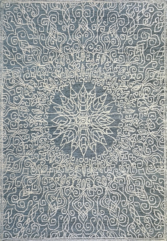 DC691131150 - Dynamic Rugs - DARCY - Ivory Denim 1131-150 - 5' x 8'