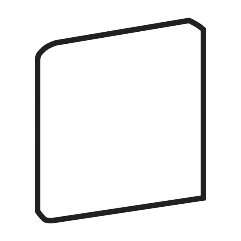 BA30SN43101P2 - Daltile Core Fundamentals - Prime Wall Tile - BA30 White - 3 x 3 - Bullnose Corner