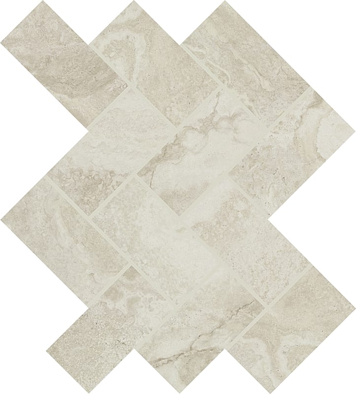 AR4024HERRMS1P2 - Daltile - Archaia - Relic White - 2 x 4 - Herringbone Mosaic