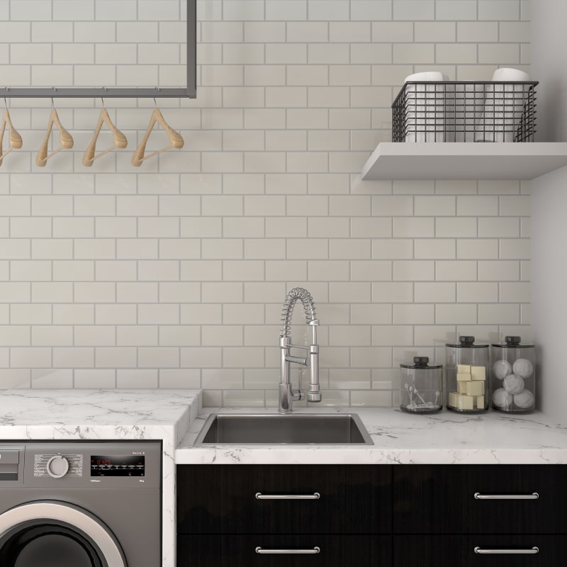 AM51361P - Daltile - Amity - Taupe - 3 x 6 - Glossy