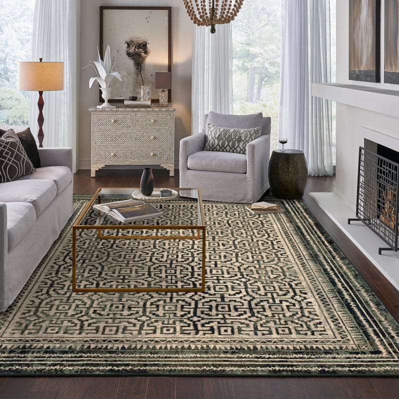 Rendition - Adras Blue Teal 92398-50133 - Stacy Garcia Home by Karastan - Rendition - Adras Blue Teal 92398