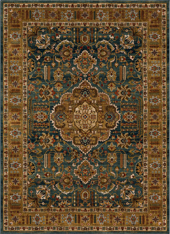90933-50123-096132 - Karastan - Spice Market - Aksum Aquamarine - 8' X 11'