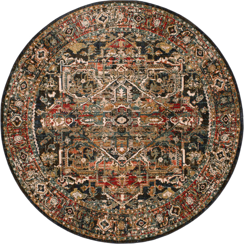 90807-50130-R096 - Karastan - Spice Market - Alcantara Sapphire - 8' ROUND