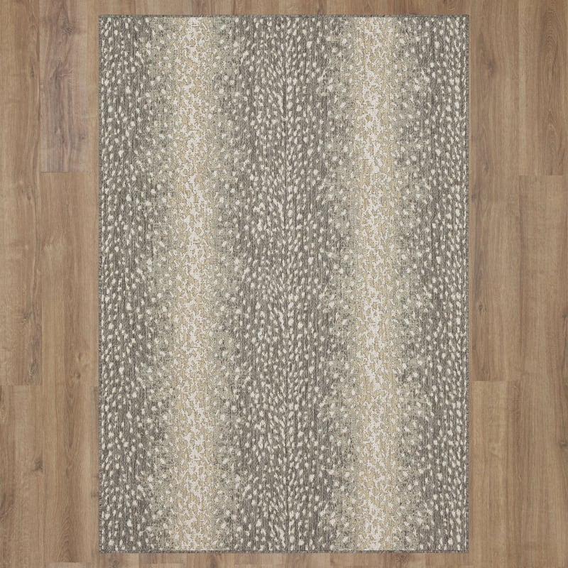 92308-E422-063090 - Mohawk Home - MH Outdoor - Antelope Hide Platinum - 5' 3" X 7' 6"