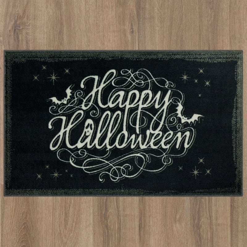 ZW167-A402-030050 - Mohawk Home - Prismatic - Bat Script Black - 2' 6" X 4' 2"