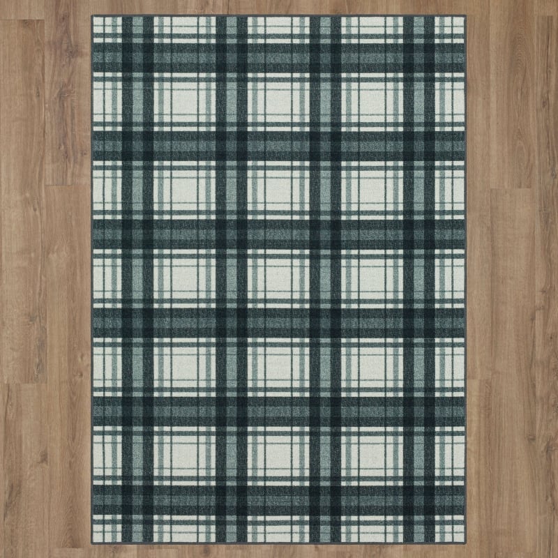 ZL033-A402-060084 - Mohawk Home - Carousel - Black Plaid Black - 5' X 7'
