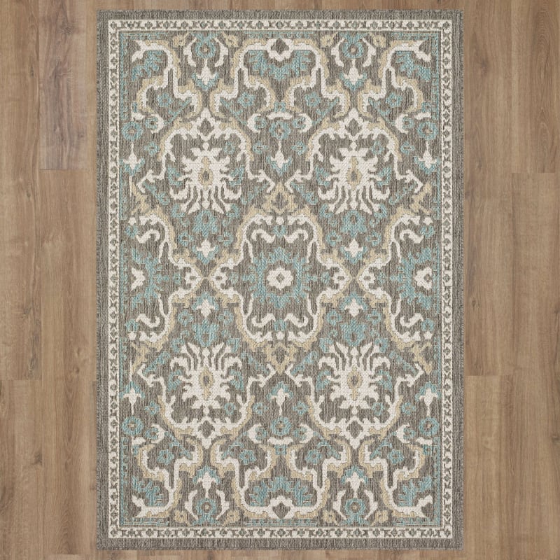 92311-E422-096120 - Mohawk Home - MH Outdoor - Casual Oushak Platinum - 8' X 10'