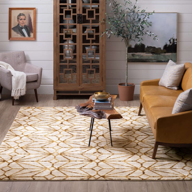91680-10037-096132 - Scott Living by Karastan - Artisan - Celeste Brushed Gold - 8' X 11'
