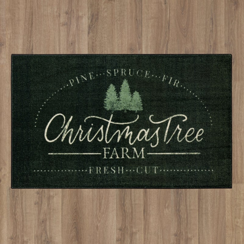 ZW213-A402-030050 - Mohawk Home - Prismatic - Christmas Tree Farm Black - 2' 6" X 4' 2"