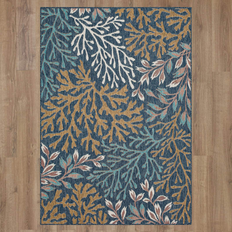92378-4121-096120 - Mohawk Home - MH Outdoor - Coral Teal - 8' X 10'