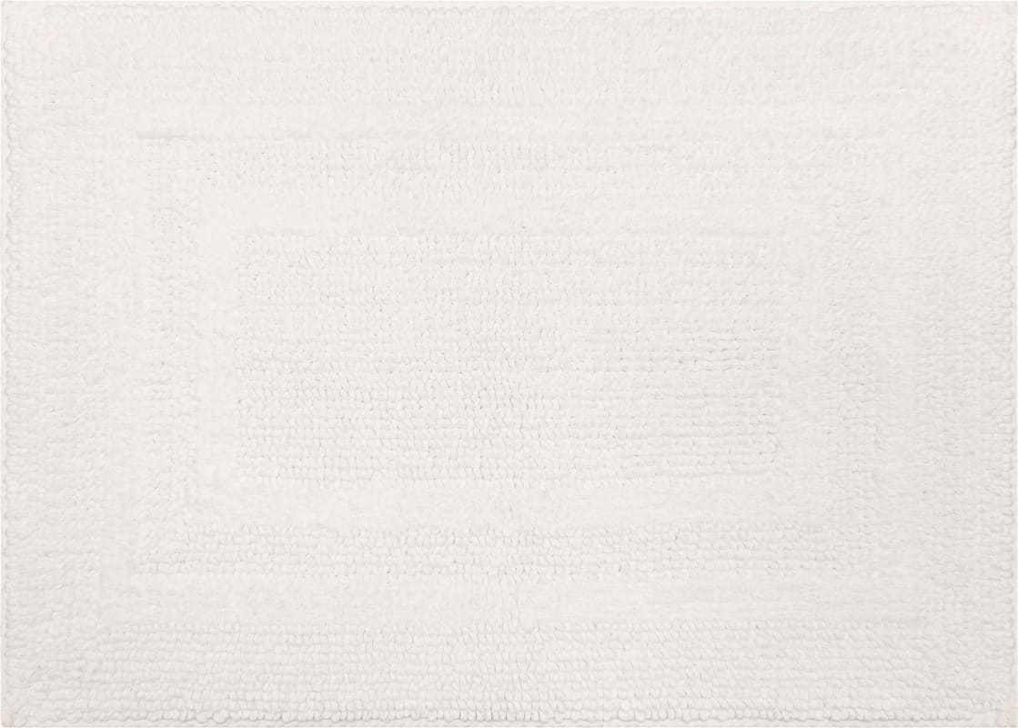 N6474-9901-021034 - Mohawk Home - Boardwalk Bath - Cotton Reversible White - 1' 9" X 2' 10"