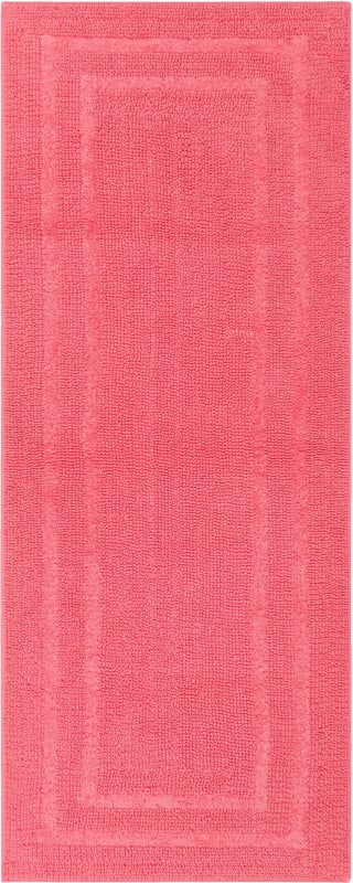 N6474-9704-024060 - Mohawk Home - Boardwalk Bath - Cotton Reversible Fiesta Coral Rose - 2' X 5'