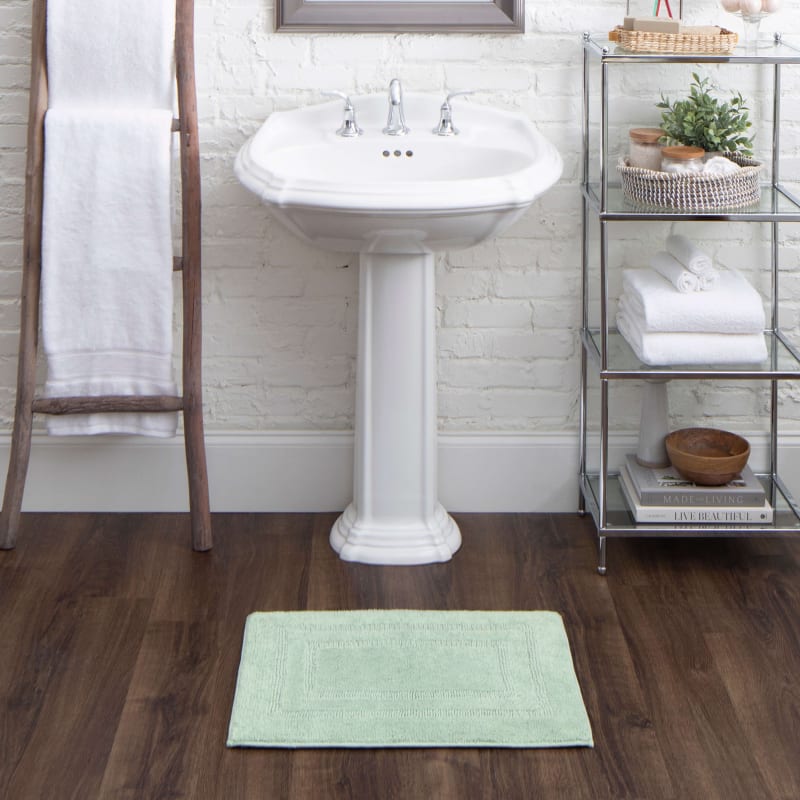 Boardwalk Bath - Cotton Reversible Seaglass N6474-9422 - Mohawk Home - Boardwalk Bath - Cotton Reversible Seaglass N6474