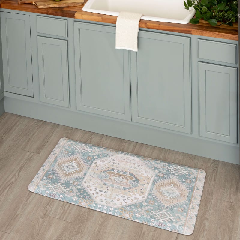 Dri-Pro Deluxe Cushion Mat - Desperado Mint F003-19305 - Mohawk Home - Dri-Pro Deluxe Cushion Mat - Desperado Mint F003