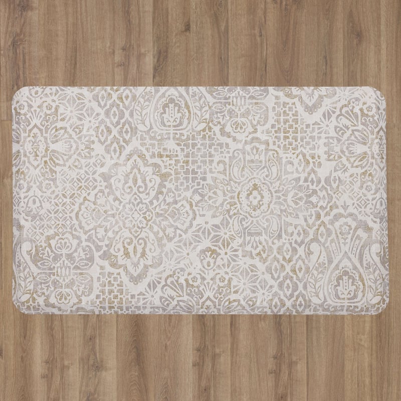 Dri-Pro Cushion Mat - Damask Nouveau Tan 4872-19410 swatch