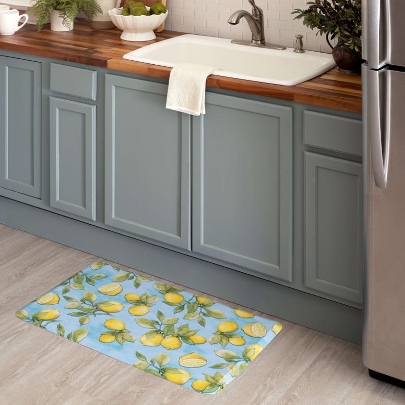 Dri-Pro Cushion Mat - Lemons All Over Slice Multi 4872-19411 - Mohawk Home - Dri-Pro Cushion Mat - Lemons All Over Slice Multi 4872