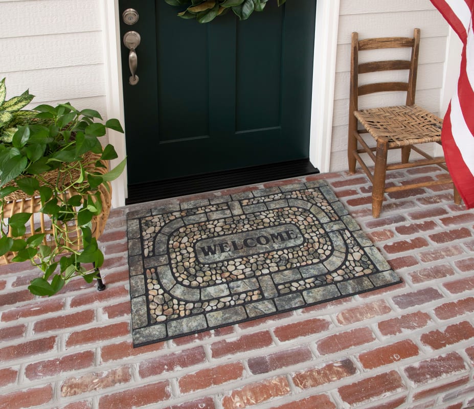Doorscapes Mat - Garden Pebbles Grey 4312-17950 - Mohawk Home - Doorscapes Mat - Garden Pebbles Grey 4312