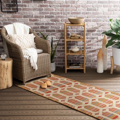 MH Outdoor - Hex Trellis Tandoori 92313-1444 - Mohawk Home - MH Outdoor - Hex Trellis Tandoori 92313
