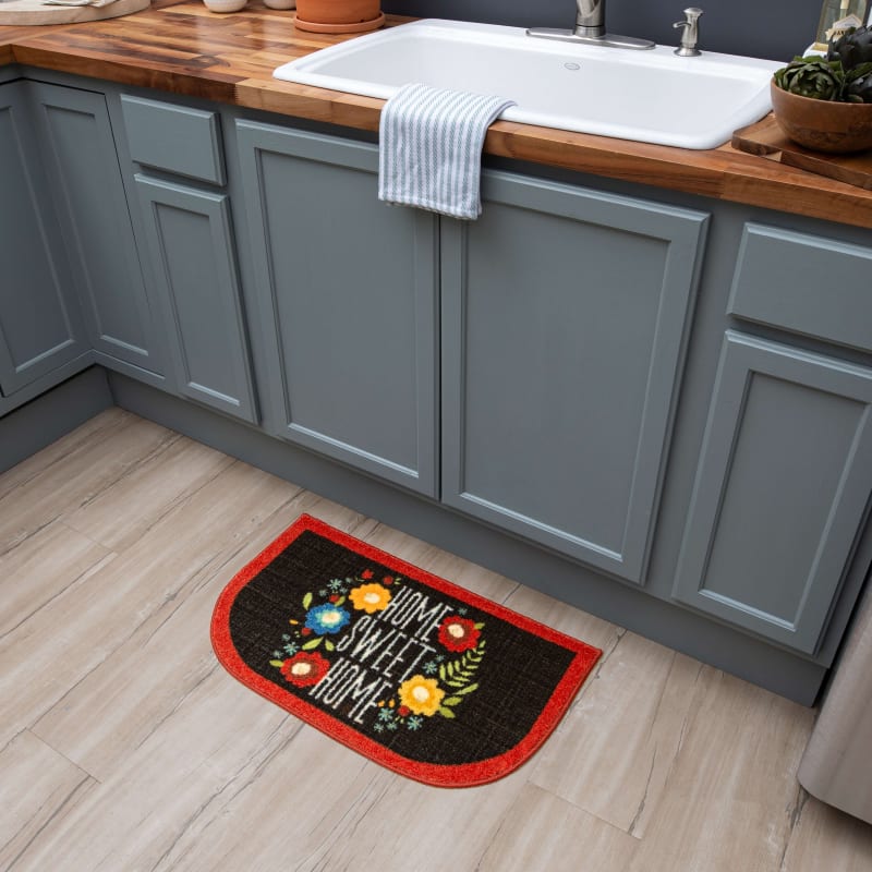 Prismatic - Home Sweet Flowers Black ZW202-A402 - Mohawk Home - Prismatic - Home Sweet Flowers Black ZW202
