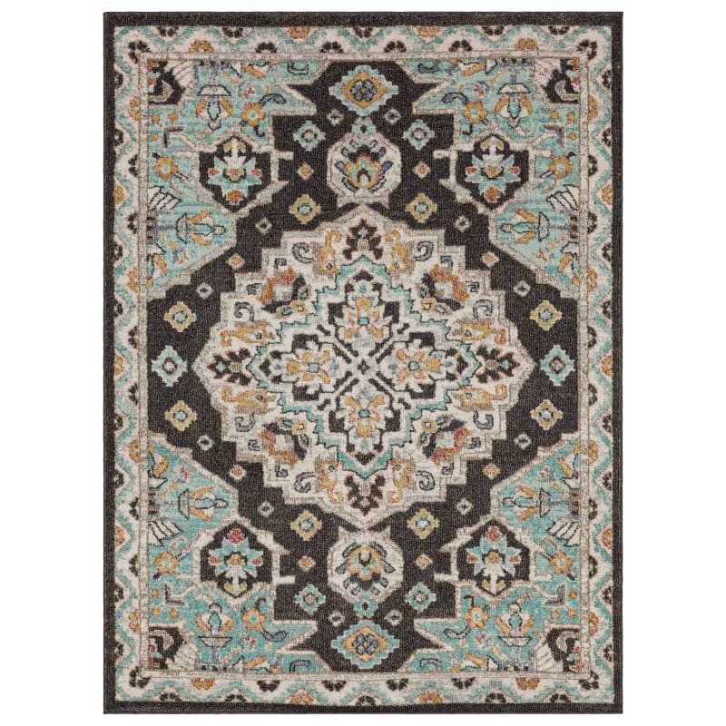 IE308-999-063096 - Mohawk Home - Whimsy - Jennings Black - 5' 3" X 8'
