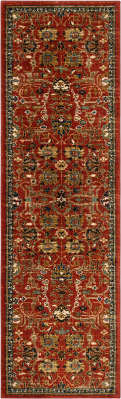 90936-30048-028094 - Karastan - Spice Market - Keralam Garnet - 2' 4" X 7' 10"