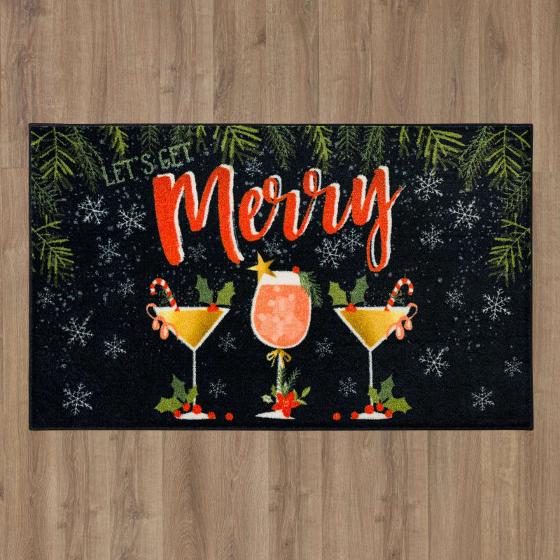 Prismatic - Lets Get Merry Black ZW215-A402 - Mohawk Home - Prismatic - Lets Get Merry Black ZW215
