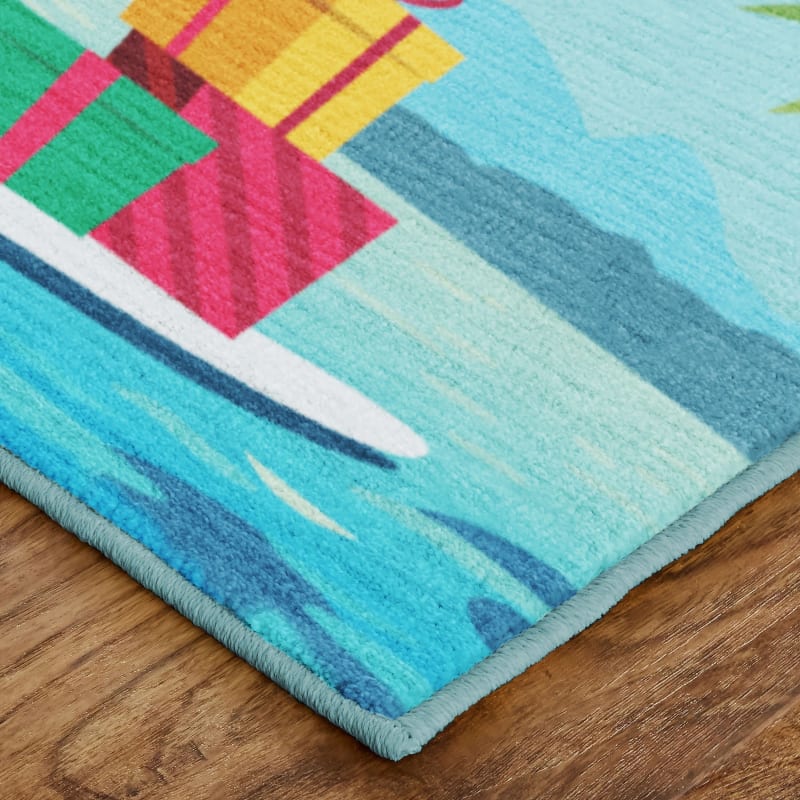 Prismatic - Paddleboard Santa Multi ZW056-A416 - Mohawk Home - Prismatic - Paddleboard Santa Multi ZW056