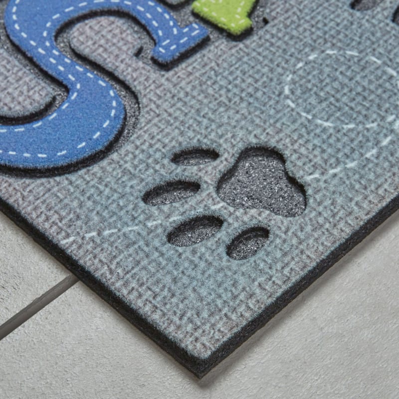 Doorscapes Mat - Wipe Your Paws Grey 4839-18303 - Mohawk Home - Doorscapes Mat - Wipe Your Paws Grey 4839