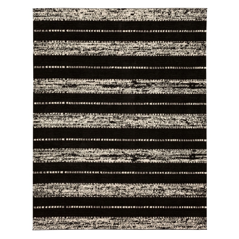 R1128-649-060096 - Bobby Berk by Karastan - Traverse - Traverse Lanes Charcoal - 5' X 8'