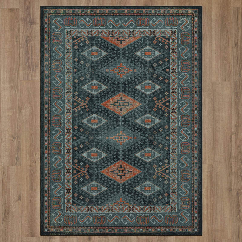 ZL035-A402-090120 - Mohawk Home - Carousel - Venka Black - 7' 6" X 10'