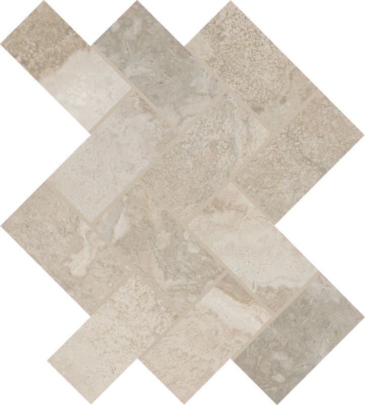 AR4124HERRMS1P2 - Daltile - Archaia - Artifact Beige - 2 x 4 - Herringbone Mosaic