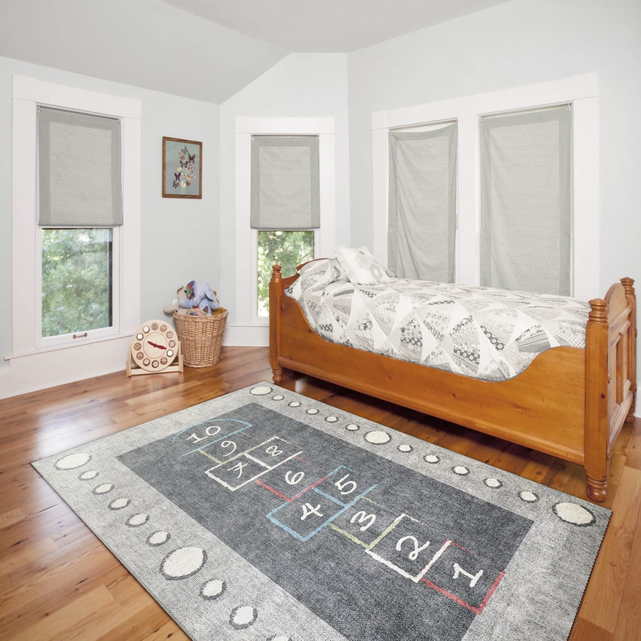 KIDZ - Grey Multi 8083-909 - Dynamic Rugs - KIDZ - Grey Multi 8083-909