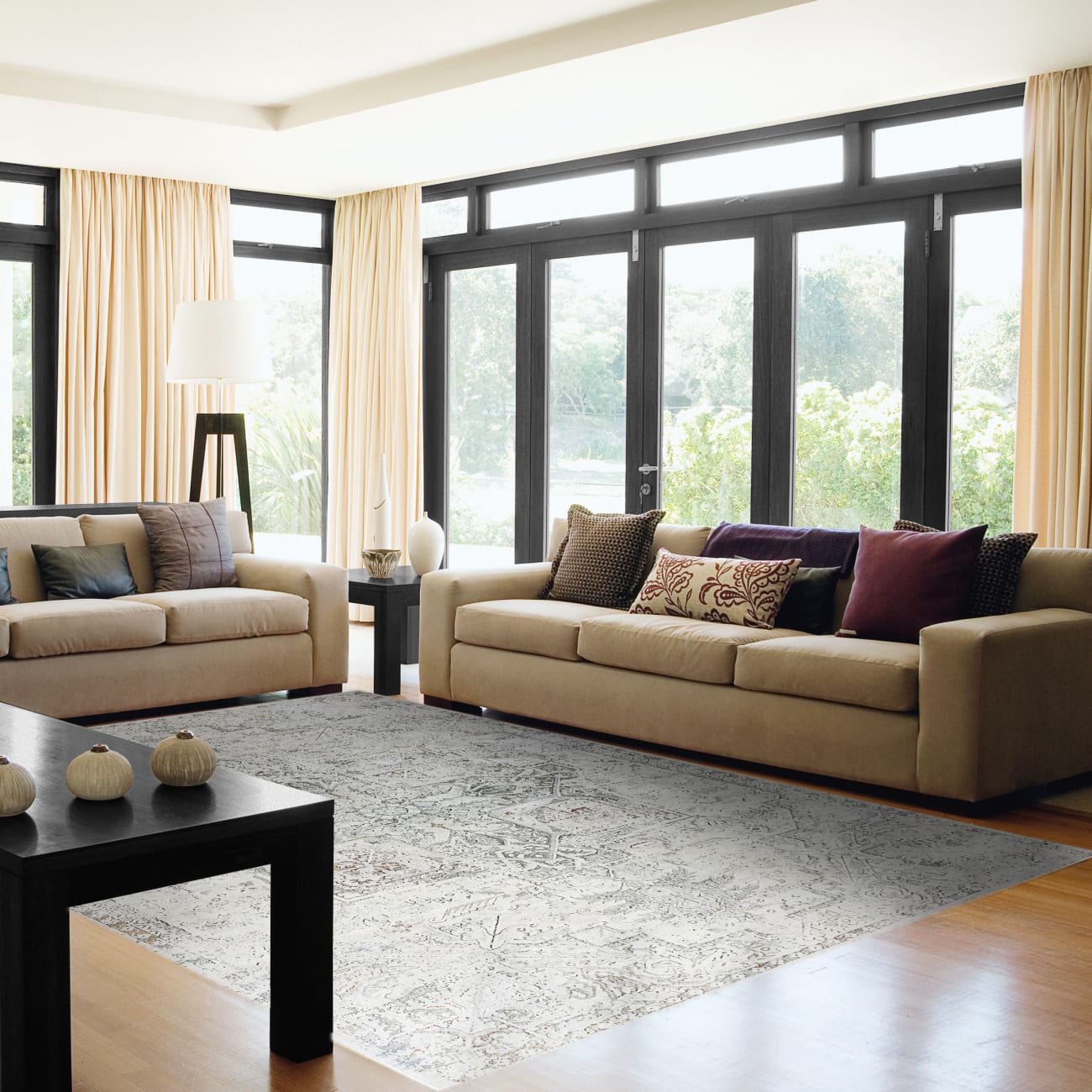 CW7107977999 - Dynamic Rugs - CAPELLA - Grey Multi 7977-999 - 6.7' x 9.6'